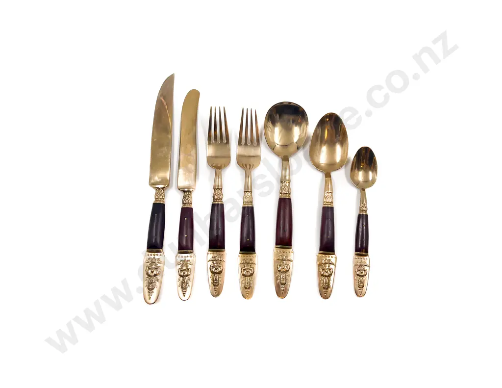 Canteen of Thai Brass Cutlery Image 1++