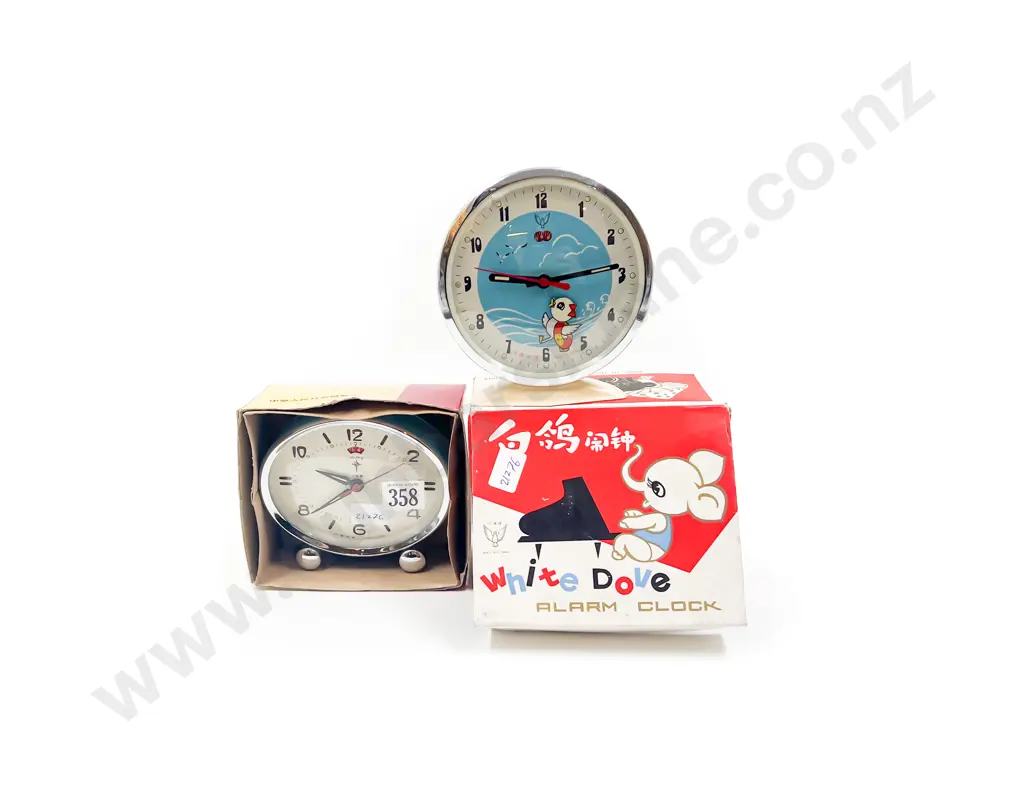 Two Retro Alarm Clocks Image 1++