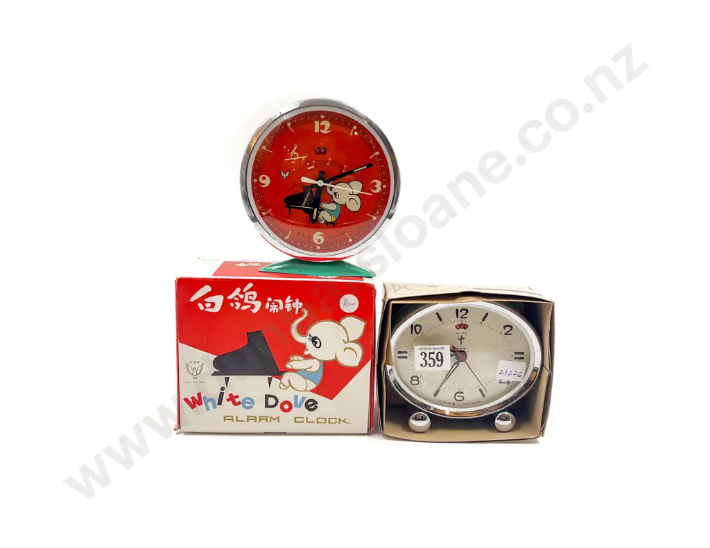 Two Retro Alarm Clocks Image 1++
