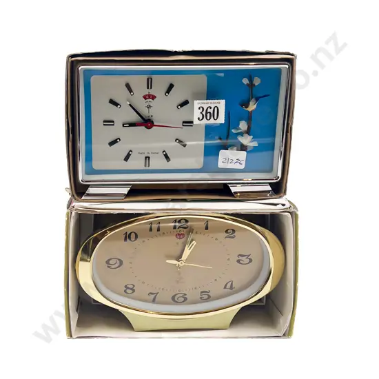 Two Retro Alarm Clocks