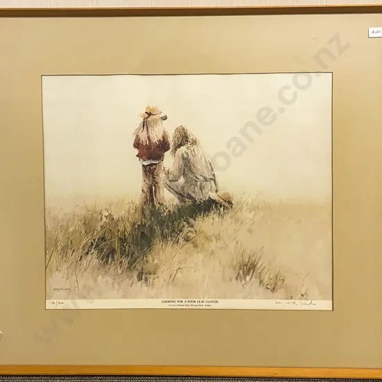 Michael Ponder Signed Print together with Raymond Ching Signed Print