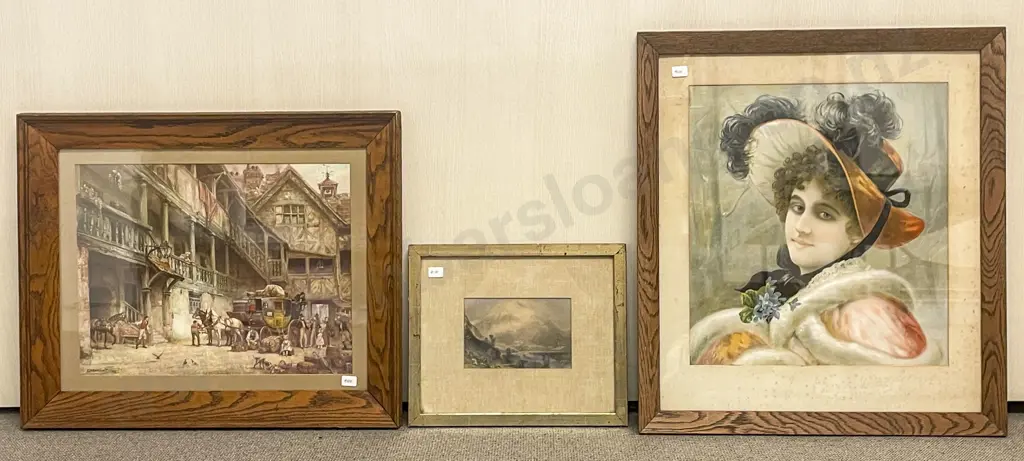 Three Assorted Framed Works Image 1++