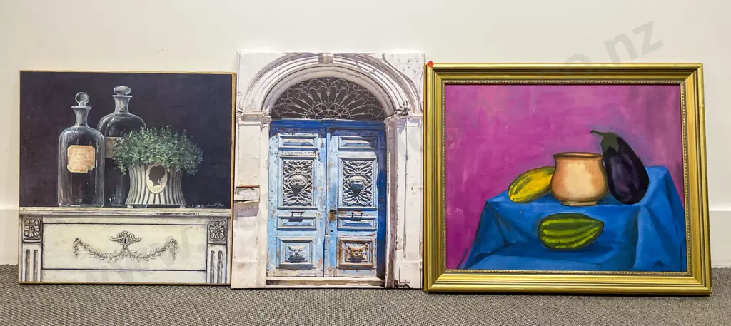 Two Framed Works and Three Others Image 1++