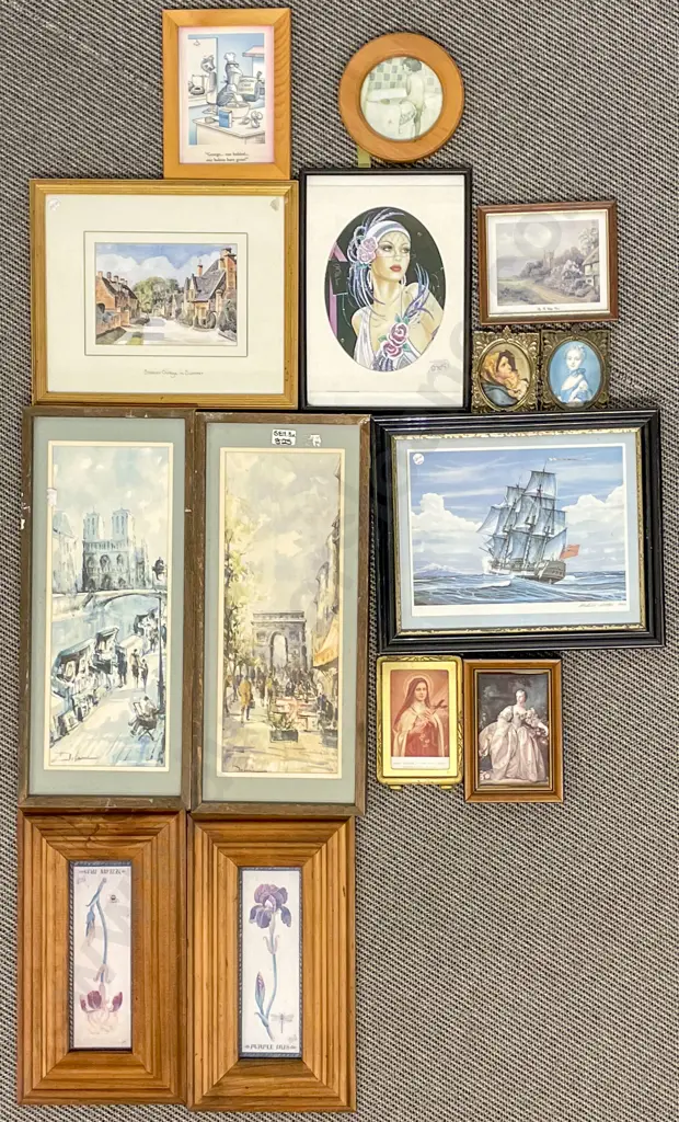 Box of Assorted Artworks Image 1++