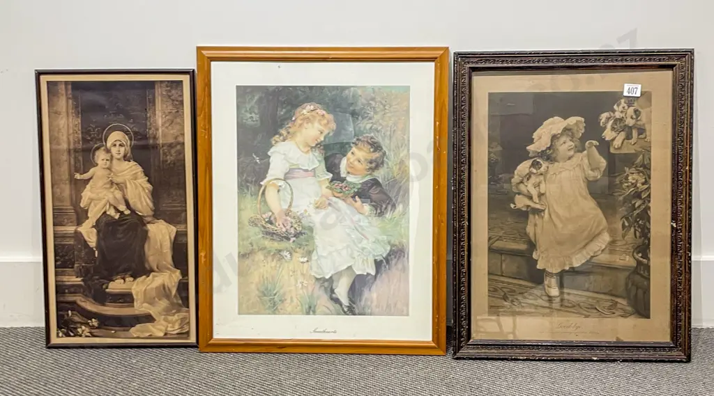 Five Assorted Framed Works Image 1++