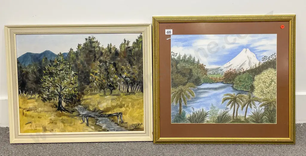 Four Framed Original Art Works Image 1++