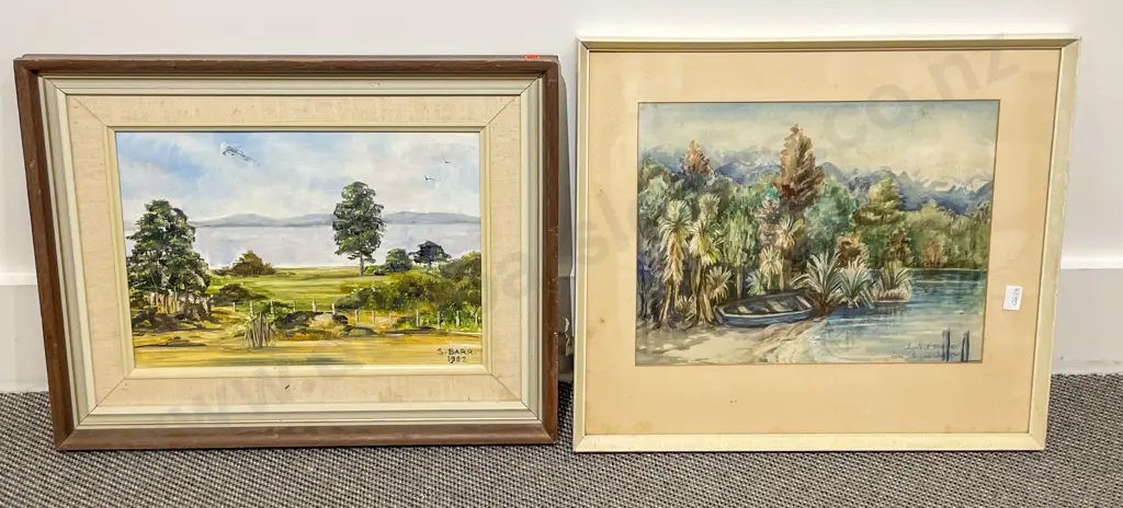 Four Framed Original Art Works Image 1++