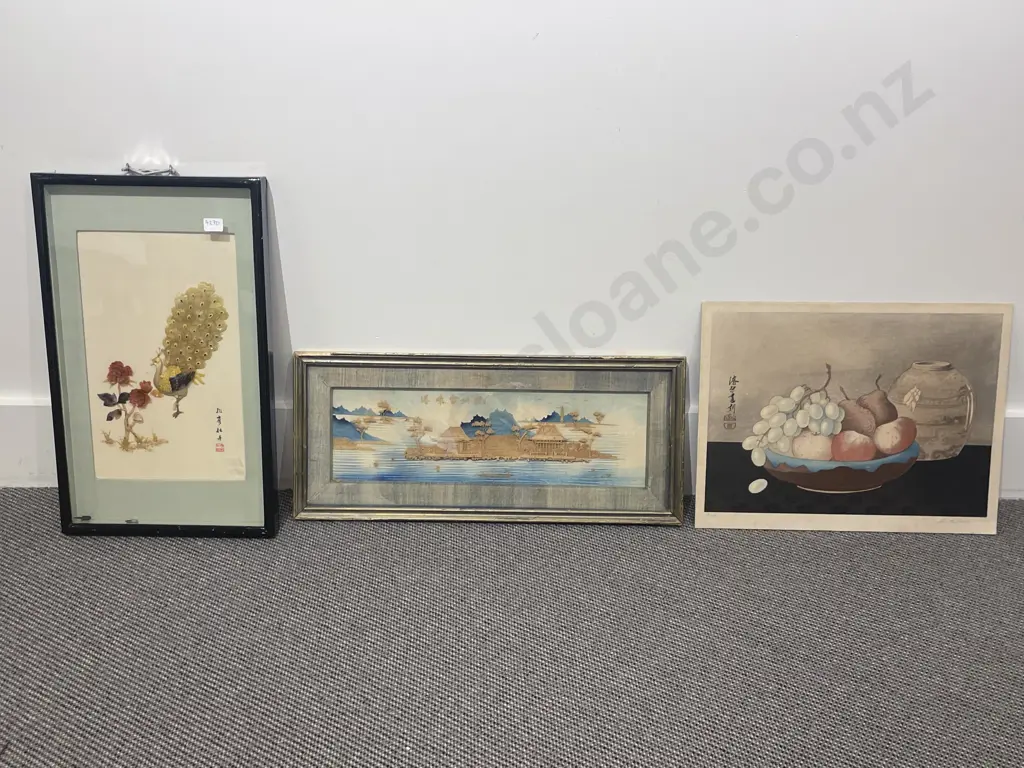 Three 3D Mixed Media Artworks Together with Two Others Image 1++
