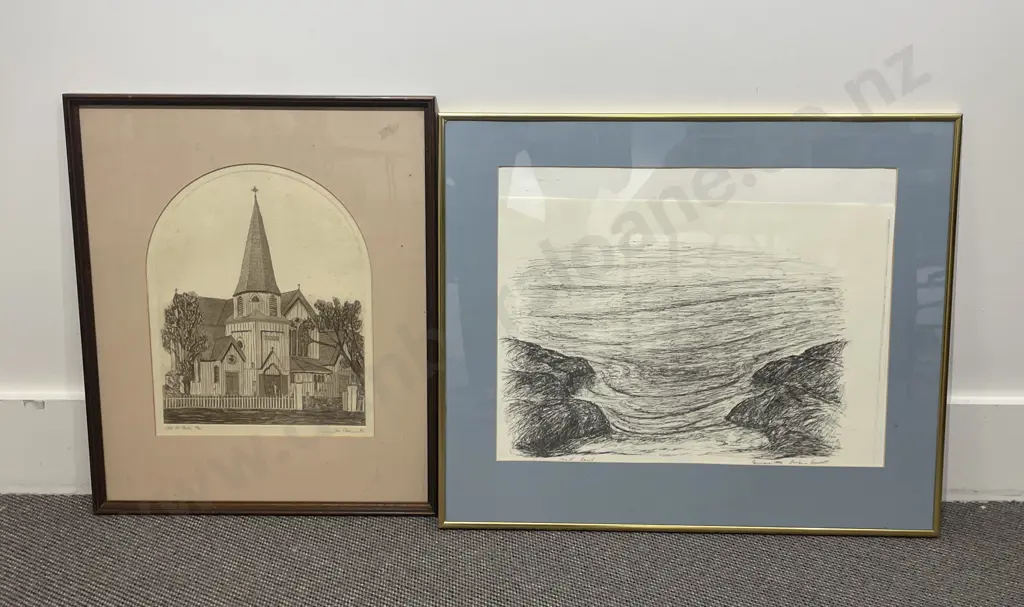 Four Assorted Framed Works Image 1++