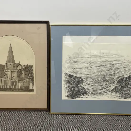 Four Assorted Framed Works