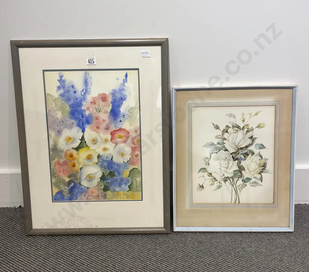 Myrtle McDonald Floral W/C and other W/C Image 1++