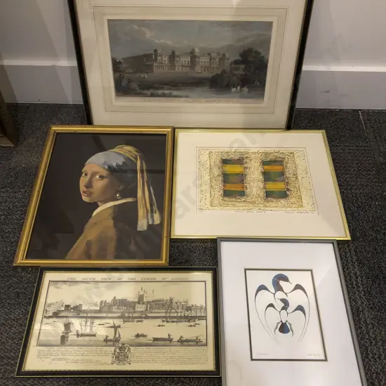 Qty of Assorted Framed Works Etc.