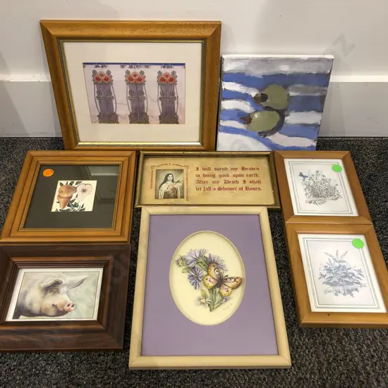 Box of Assorted Artwork