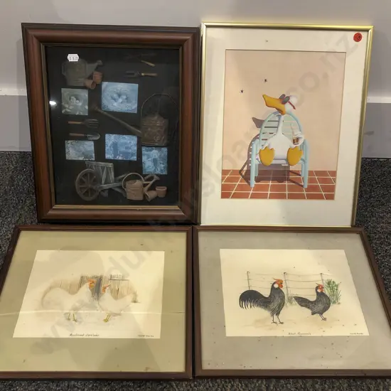 Box of Assorted Artwork