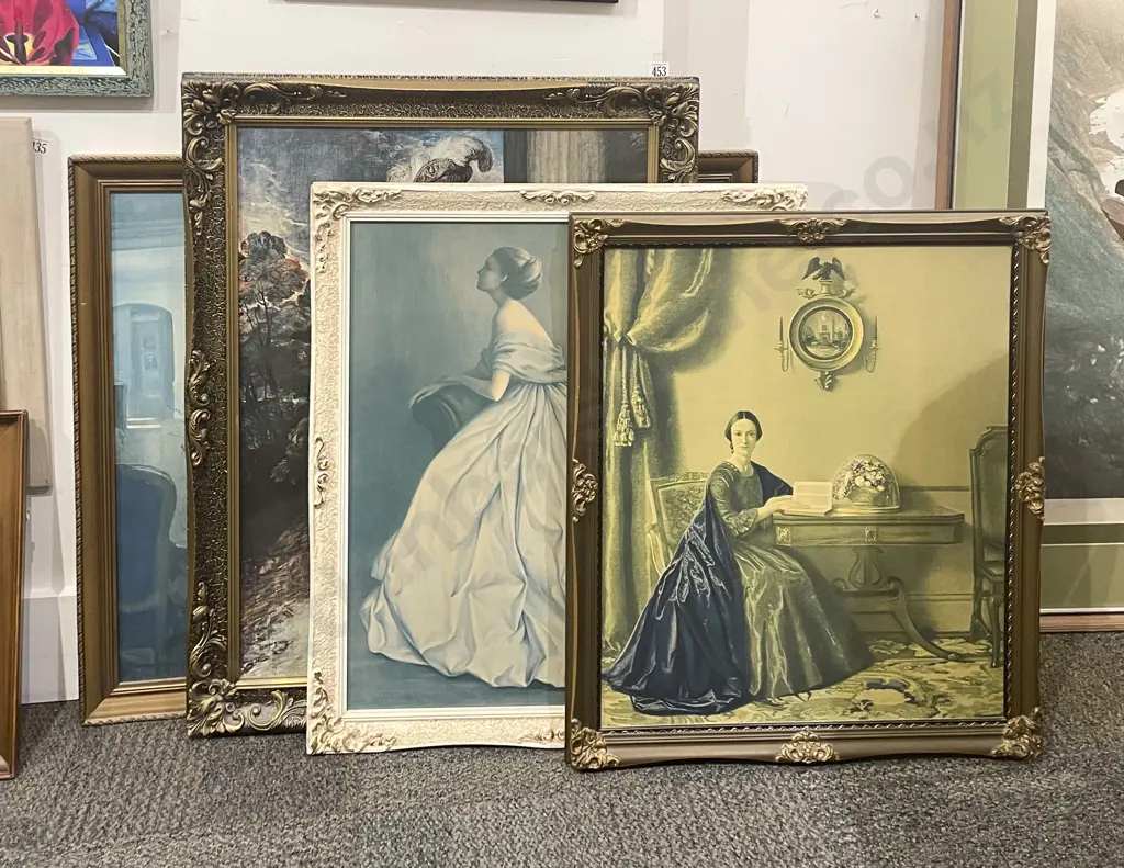 Four Framed Vintage Portrait Prints Image 1++