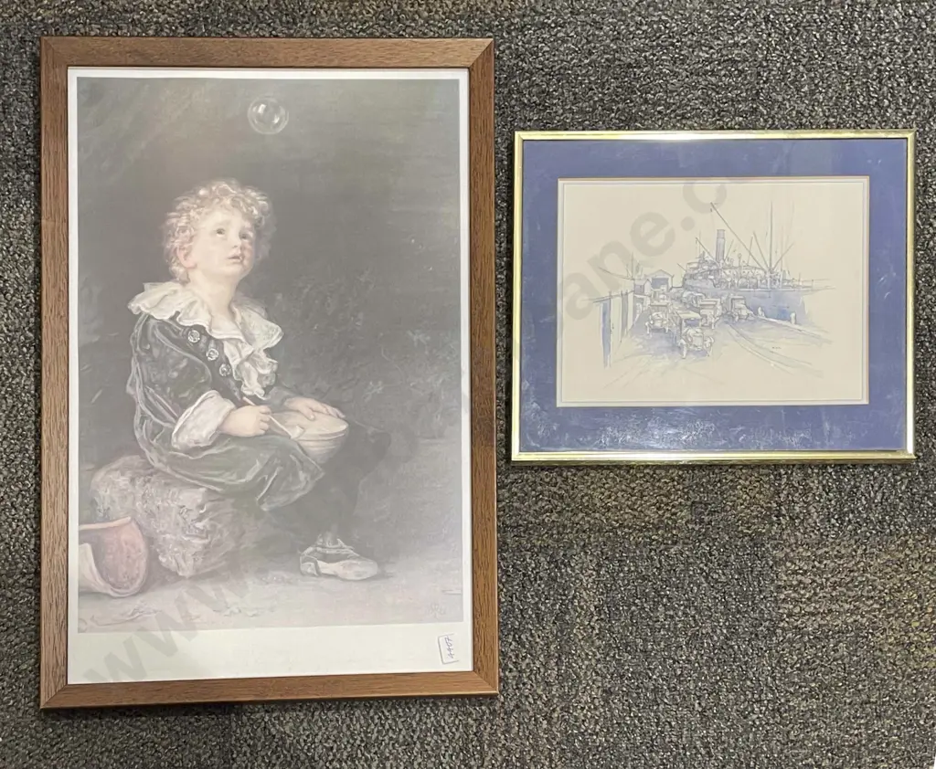 Five Framed Prints and Originals Image 1++