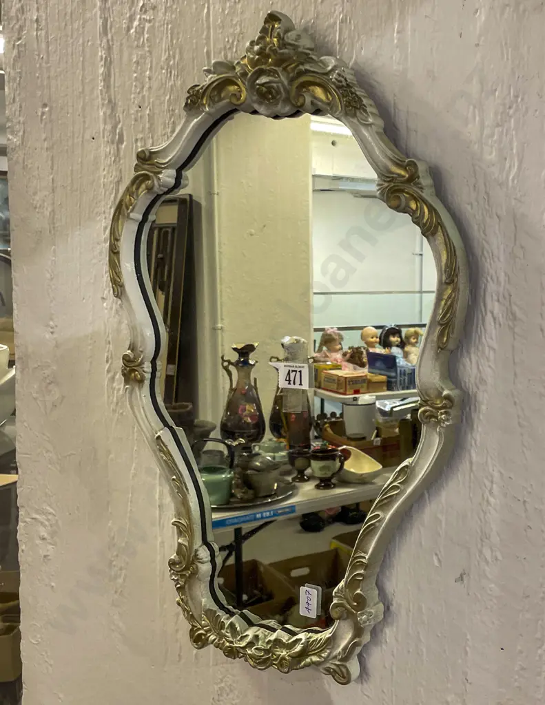 Small Decorative Painted Wall Mirror Image 1++