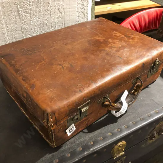 Vintage Leather Suitcase
