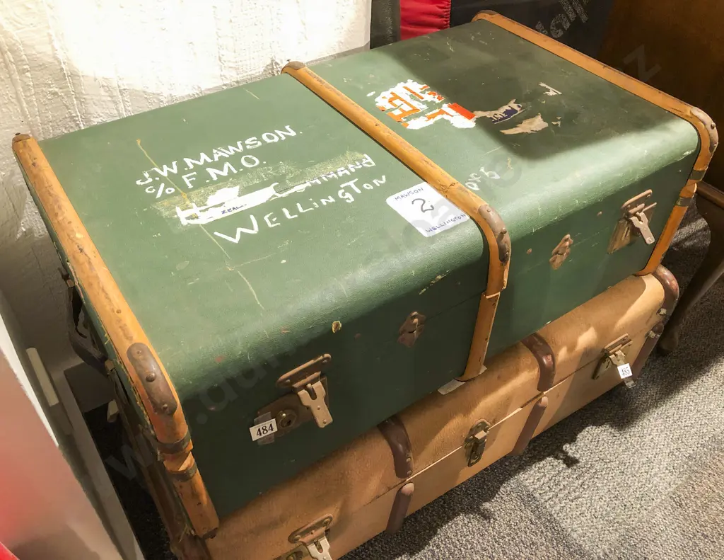 Vintage Travel Trunk Image 1++