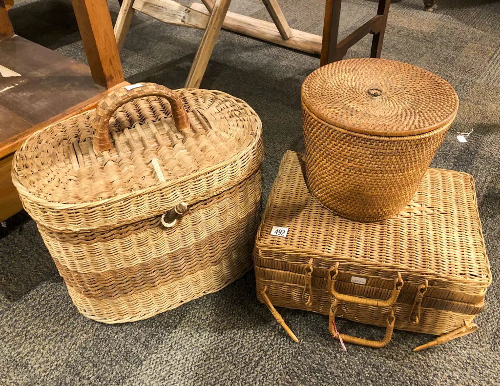 Three Wicker Items Image 1++