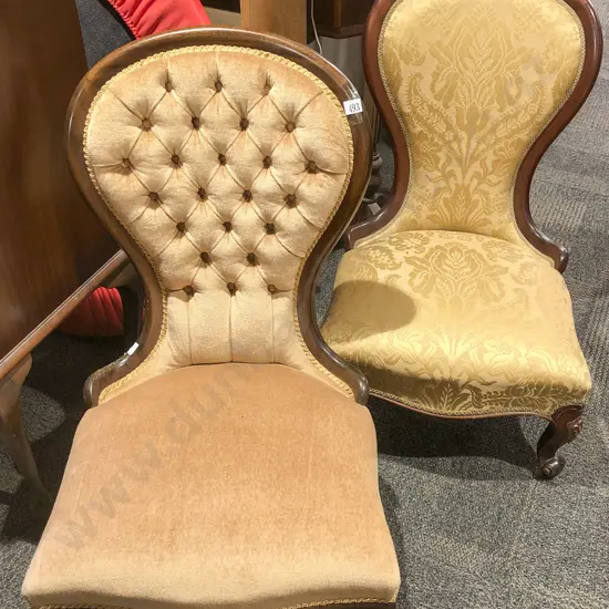 Two Repro. Victorian Style Nursing Chairs