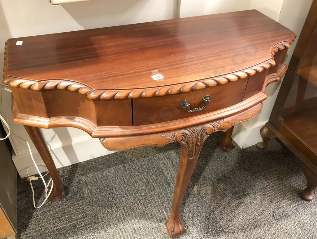 Mahogany Repro Hal Table Image 1++
