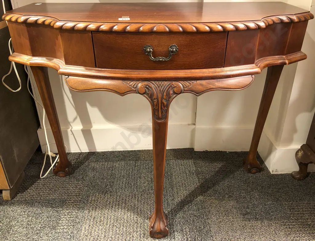 Mahogany Repro Hal Table Image 1++