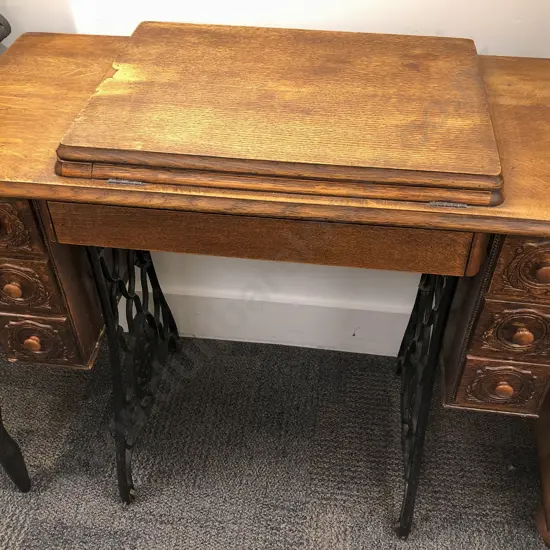 Oak Treadle Sewing Machine