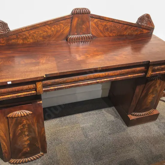 WMIV Mahogany Pedestal Sideboard