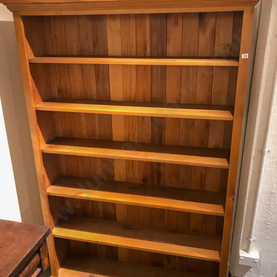 Modern Rimu Open Bookcase