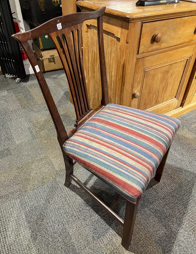 Geo III Chippendale Style Mahogany Dining Chair Image 1++