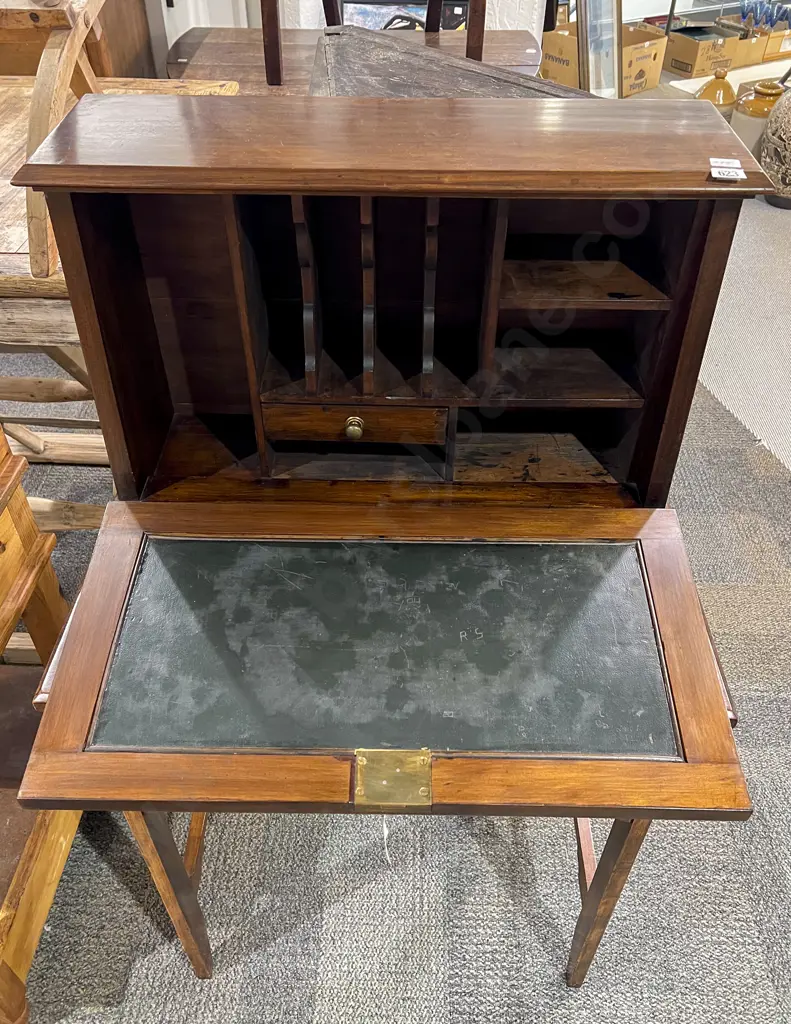 Edwardian Walnut and Figured Walnut Bonheur Du Jour (Lady's Desk) Image 1++
