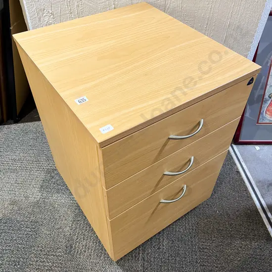Modern Three Drawer Side Chest
