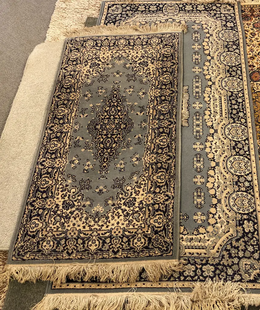 Large Persian Style Floor Rug and Two Smaller Image 1++