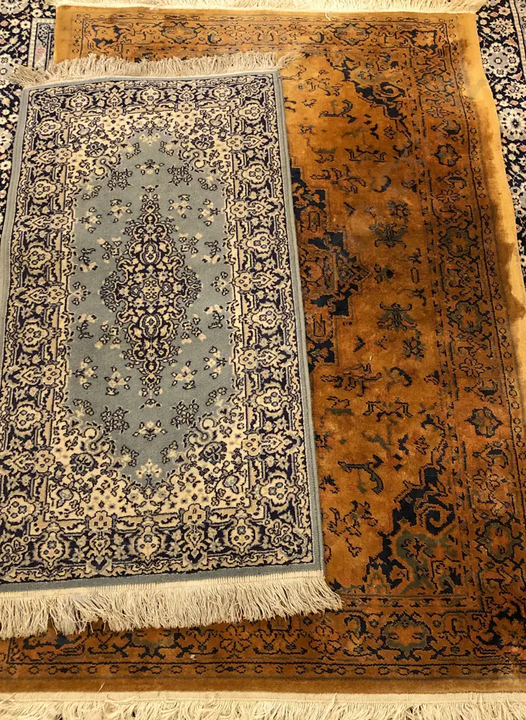 Bangladesh Made Floor Rug in Kanak Design Together with Persian Style Rug Image 1++