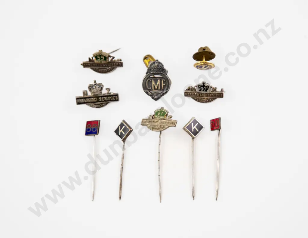 Four NZRAS Lapel Pins and Various Image 1++