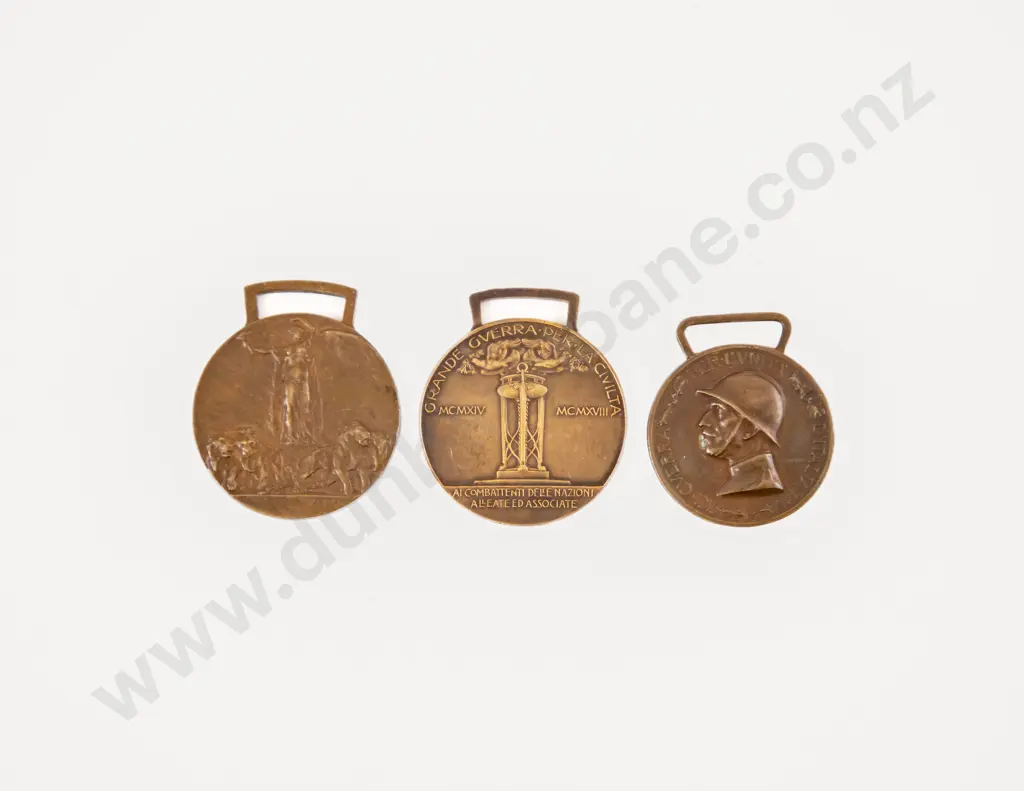 WWI Three Italian Commemorative and Victory Medals Image 1++