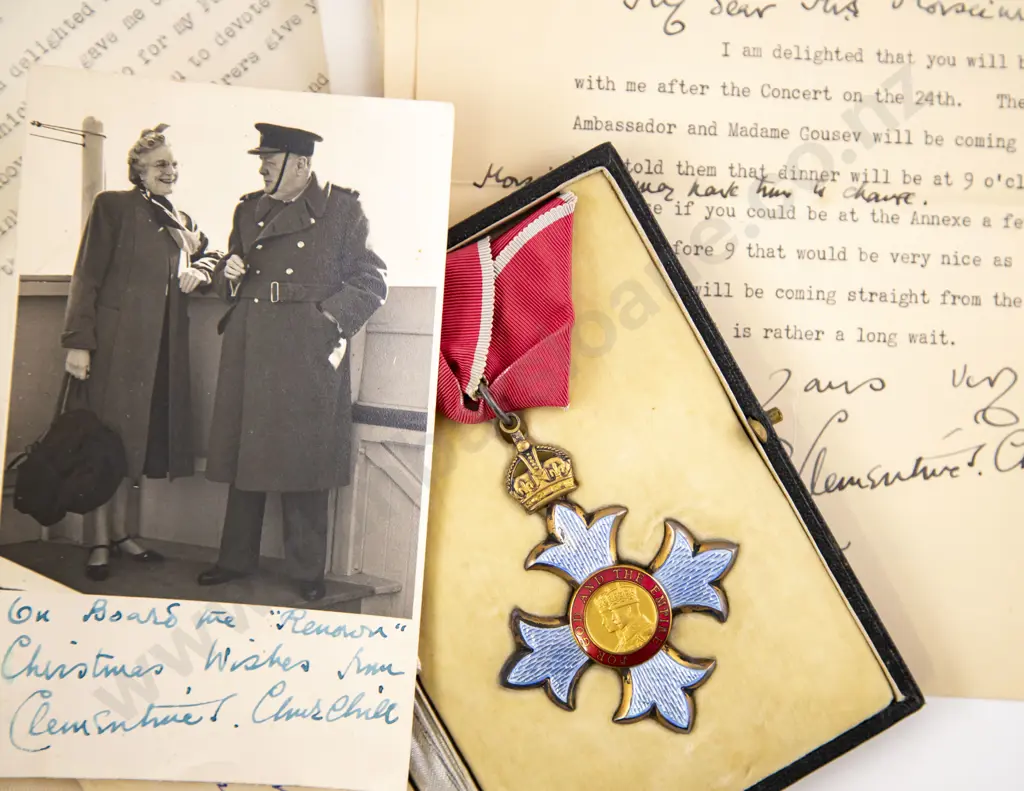 Cased Silver and Enamel Commander of the British Empire (CBE) Medal to Benno Moiseiwitsch Image 1++