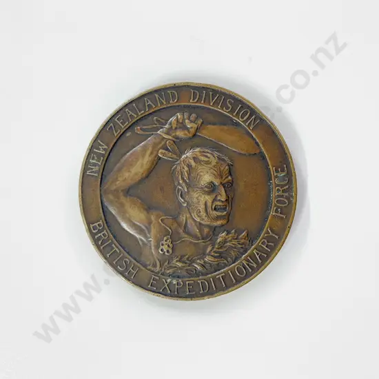 NZ British Expeditionary Force Bronze Medallion