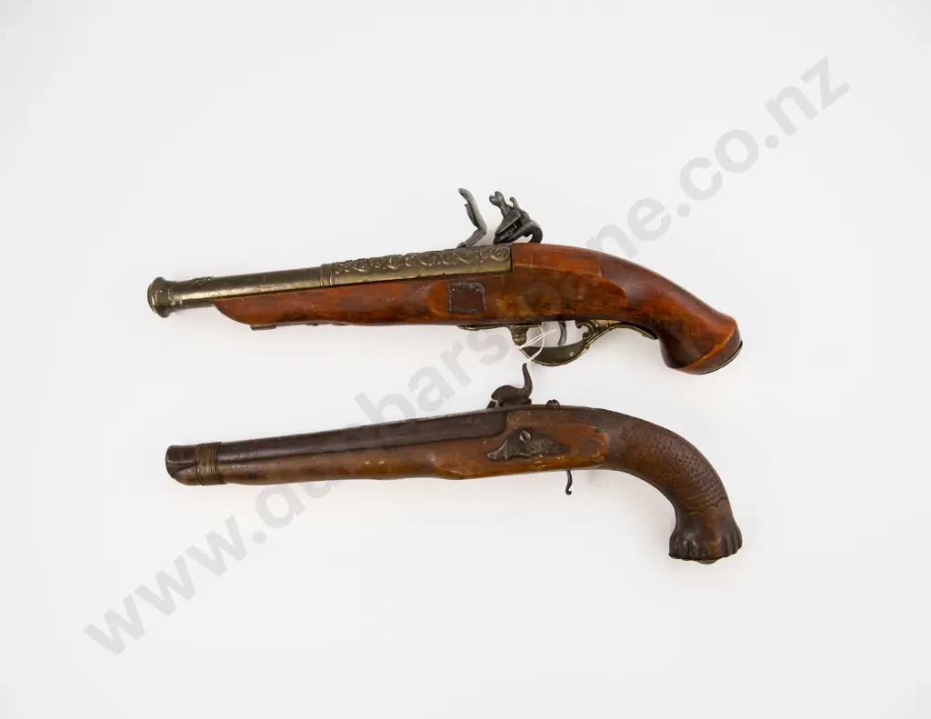 Vintage and Modern Reproduction Flintlock Pistols Image 1++
