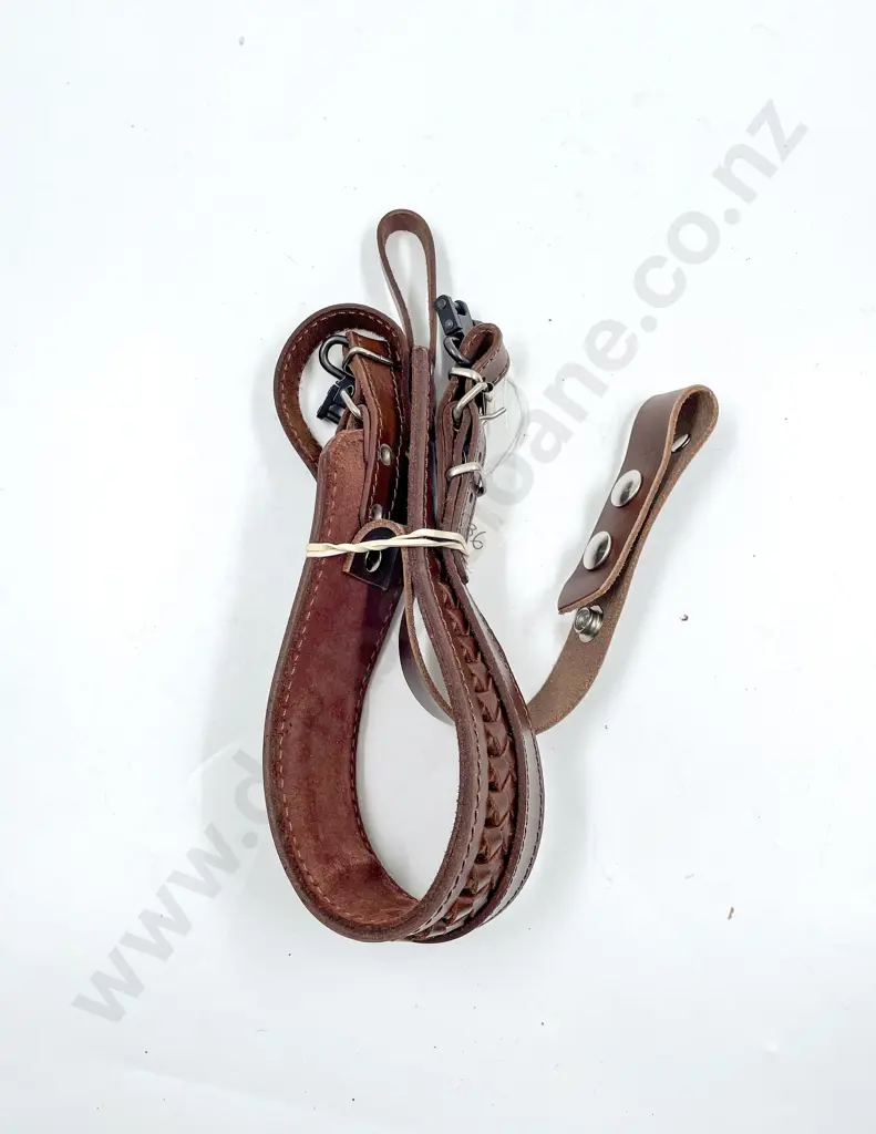 As New Modern Leather Rifle Sling Image 1++