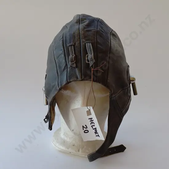 Early WWII Leather Pilot Helmet