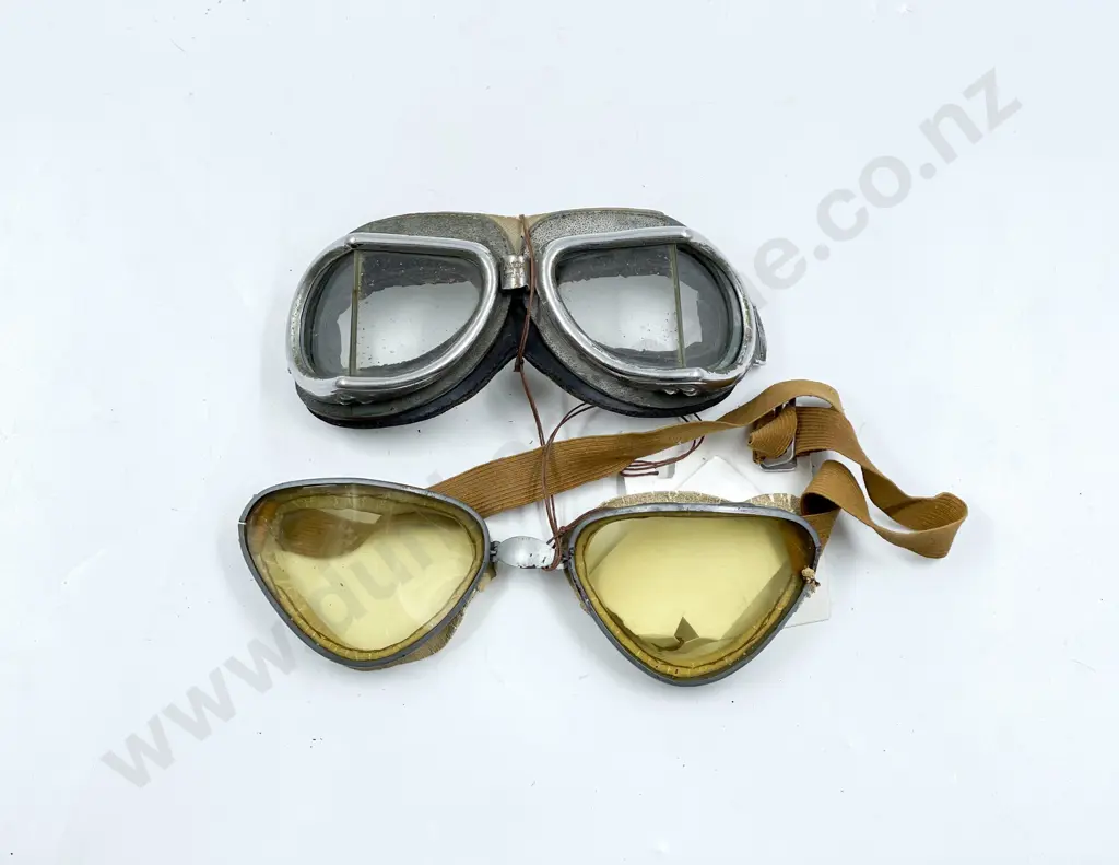 Two Pair Aviation Goggles Image 1++