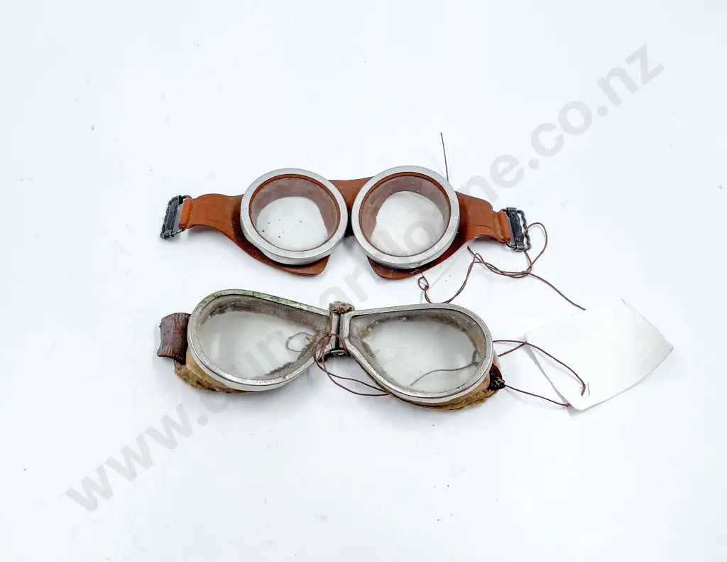Two Pair Aviation Goggles Image 1++
