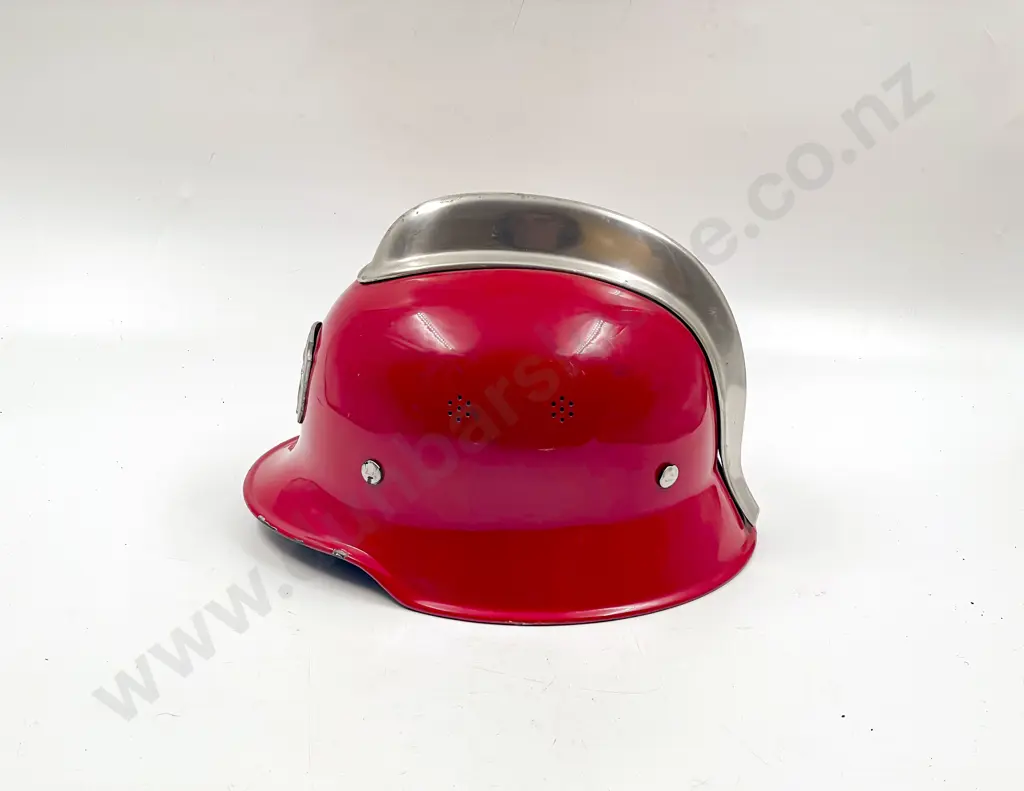 Restored WWII German Fireman's Helmet Image 1++