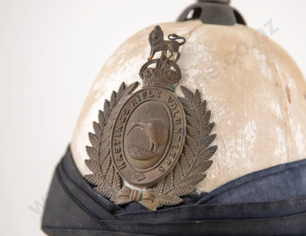 NZ Colonial Volunteers Pith Helmet Image 1++