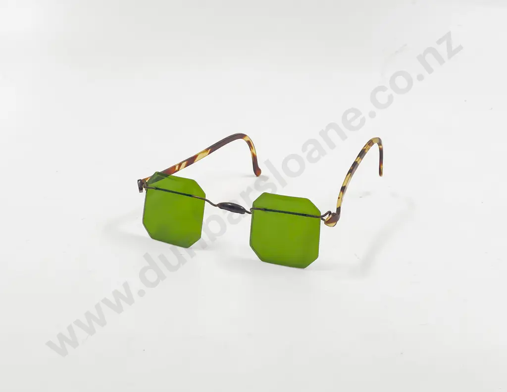 Tin Cased Celluloid and Plastic Sun Glasses Image 1++