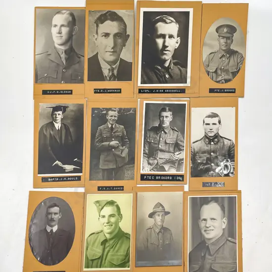 58 WWI & WWII Military Portrait Photographs and Prints