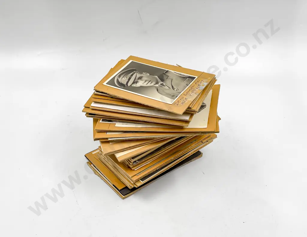 58 WWI & WWII Military Portrait Photographs and Prints Image 1++