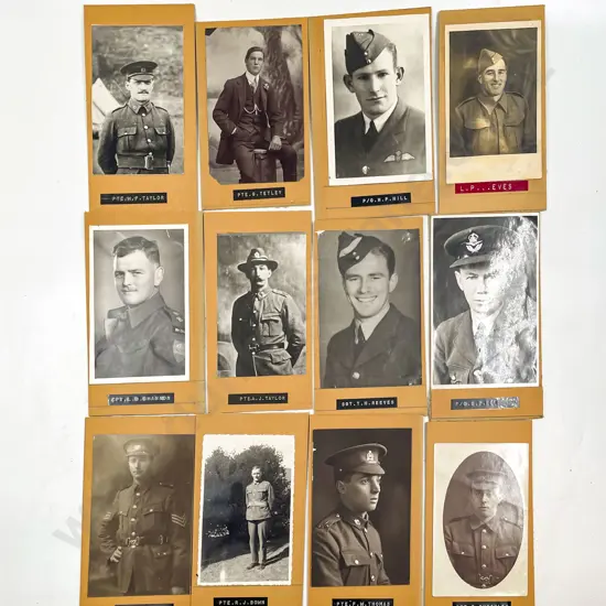 58 WWI & WWII Military Portrait Photographs and Prints